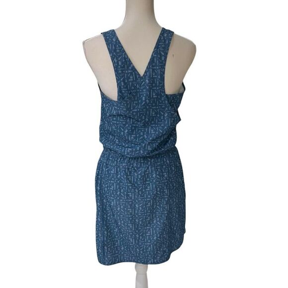 Patagonia Fleetwith Printed Crossback Lightweight Mini Dress Blue Size Small - Picture 3 of 9
